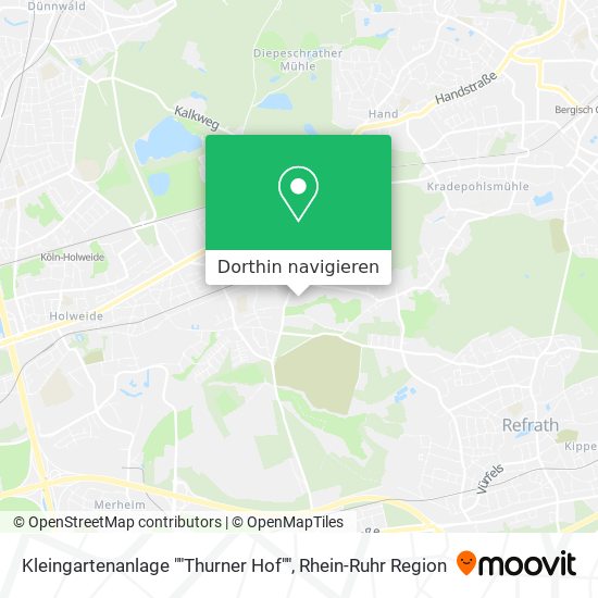 Kleingartenanlage ""Thurner Hof"" Karte
