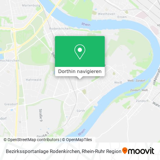 Bezirkssportanlage Rodenkirchen Karte
