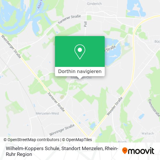 Wilhelm-Koppers Schule, Standort Menzelen Karte