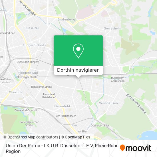 Union Der Roma - I.K.U.R. Düsseldorf. E.V Karte