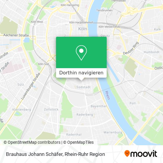 Brauhaus Johann Schäfer Karte