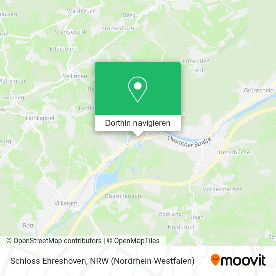 Schloss Ehreshoven Karte