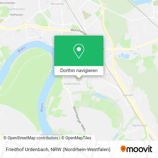 Friedhof Urdenbach Karte