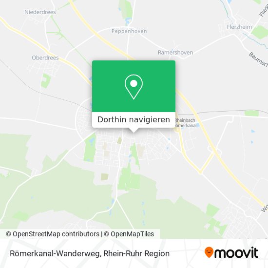 Römerkanal-Wanderweg Karte
