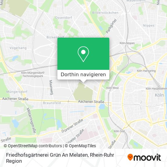 Friedhofsgärtnerei Grün An Melaten Karte