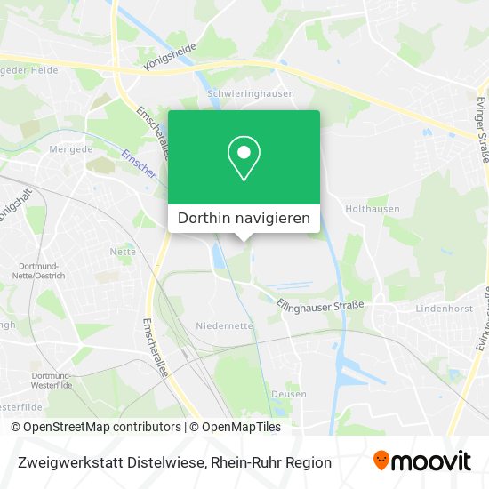 Zweigwerkstatt Distelwiese Karte