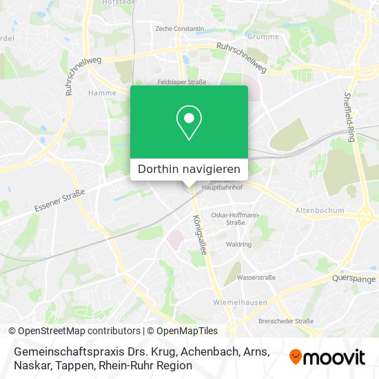Gemeinschaftspraxis Drs. Krug, Achenbach, Arns, Naskar, Tappen Karte