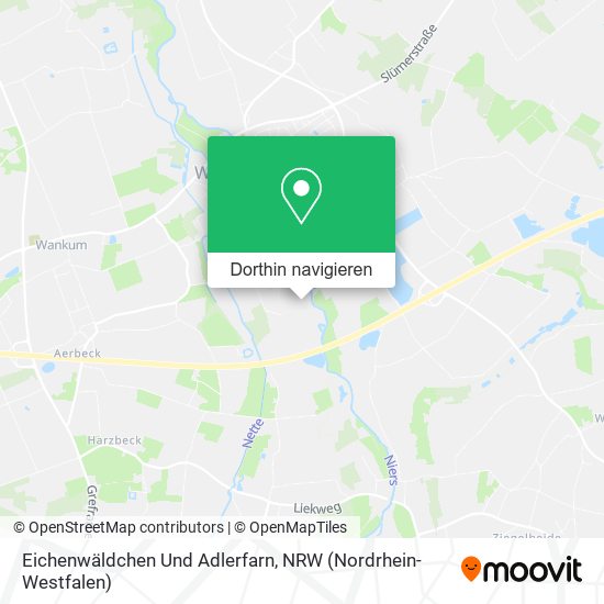 Eichenwäldchen Und Adlerfarn Karte