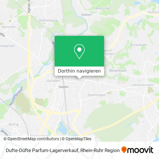 Dufte-Düfte Parfum-Lagerverkauf Karte