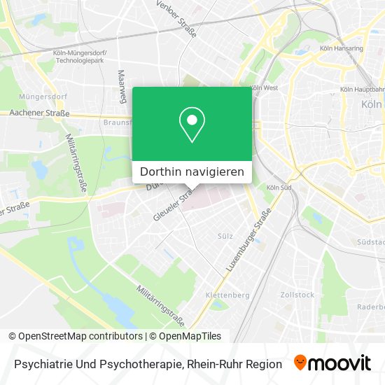 Psychiatrie Und Psychotherapie Karte