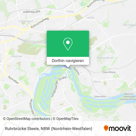 Ruhrbrücke Steele Karte