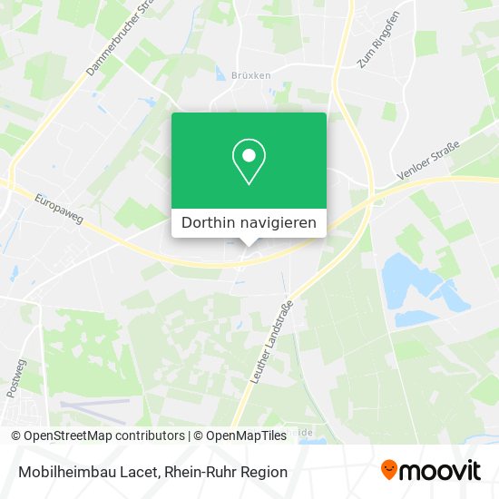 Mobilheimbau Lacet Karte