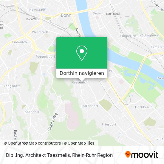 Dipl.Ing. Architekt Tsesmelis Karte