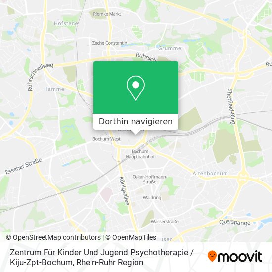 Zentrum Für Kinder Und Jugend Psychotherapie / Kiju-Zpt-Bochum Karte