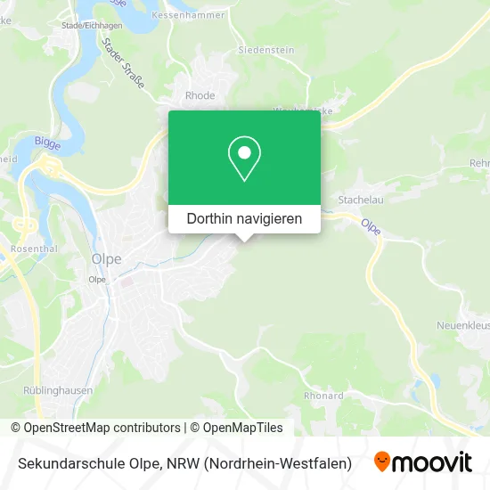 Sekundarschule Olpe Karte