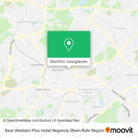 Best Western Plus Hotel Regence Karte