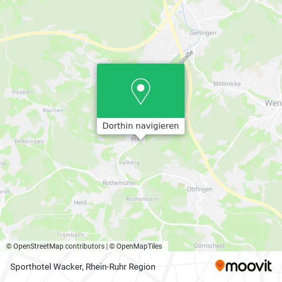 Sporthotel Wacker Karte