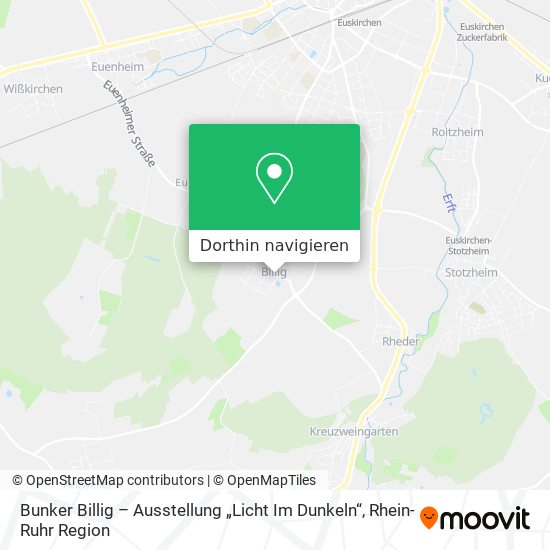 Bunker Billig – Ausstellung „Licht Im Dunkeln“ Karte