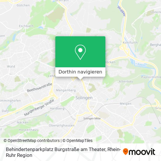 Behindertenparkplatz Burgstraße am Theater Karte