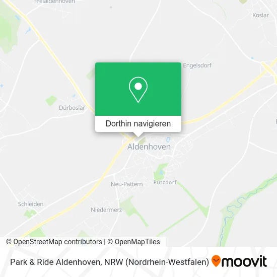 Park & Ride Aldenhoven Karte