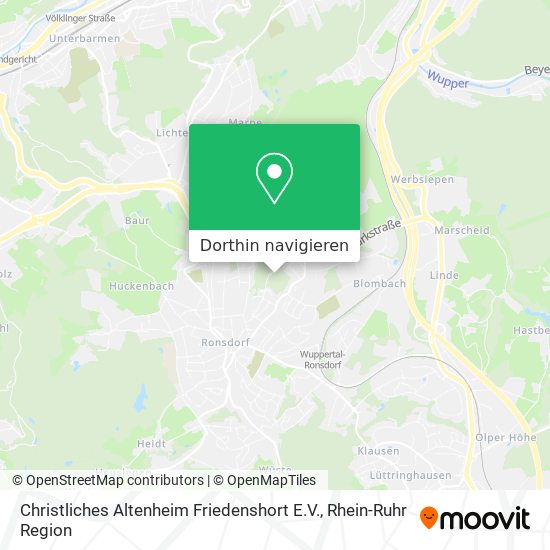 Christliches Altenheim Friedenshort E.V. Karte
