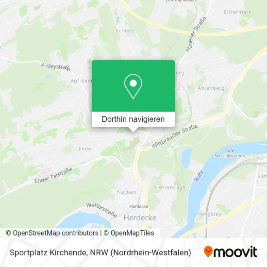 Sportplatz Kirchende Karte