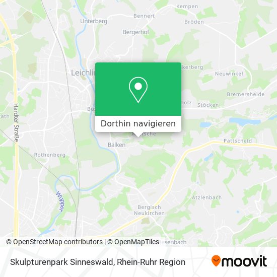 Skulpturenpark Sinneswald Karte