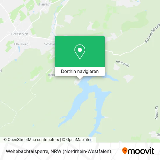 Wehebachtalsperre Karte