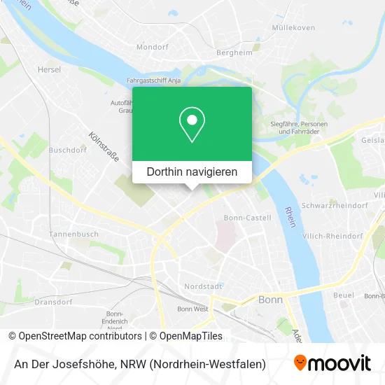 An Der Josefshöhe Karte
