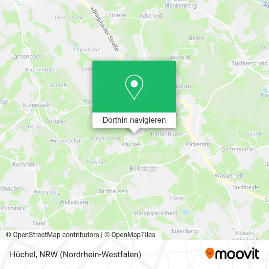 Hüchel Karte