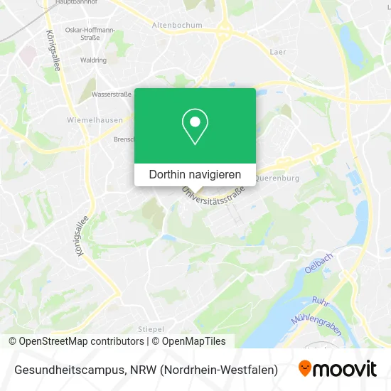 Gesundheitscampus Karte