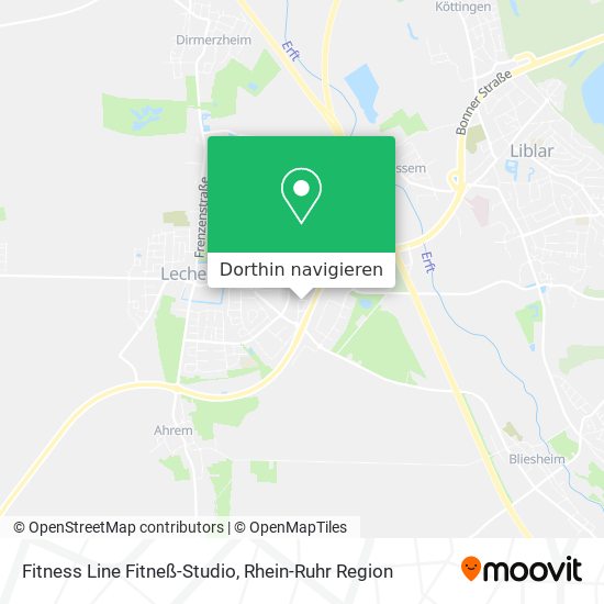 Fitness Line Fitneß-Studio Karte