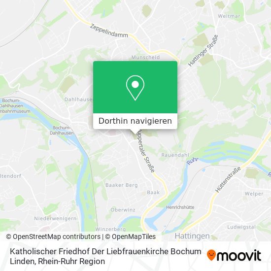 Katholischer Friedhof Der Liebfrauenkirche Bochum Linden Karte