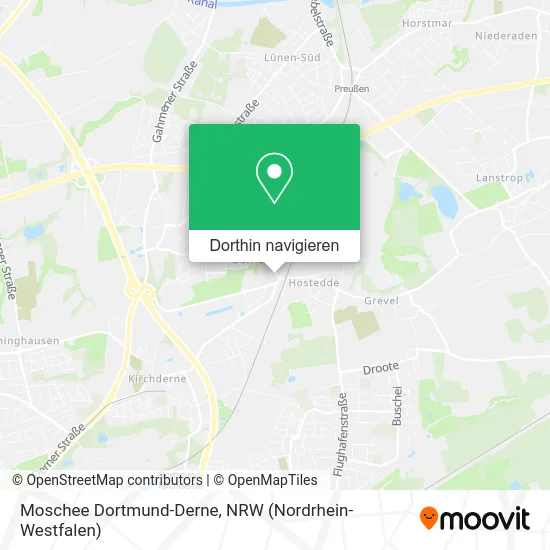 Moschee Dortmund-Derne Karte