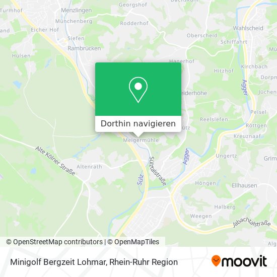 Minigolf Bergzeit Lohmar Karte