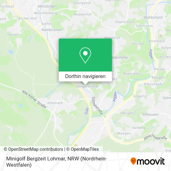 Minigolf Bergzeit Lohmar Karte