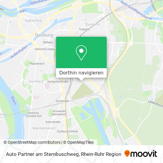 Auto Partner am Sternbuschweg Karte