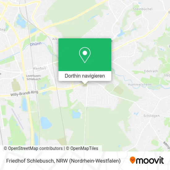 Friedhof Schlebusch Karte