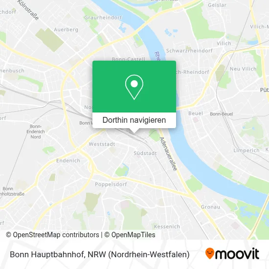 Bonn Hauptbahnhof Karte