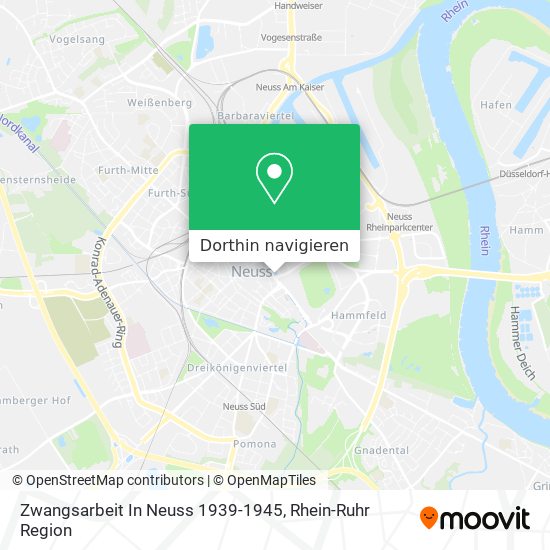 Zwangsarbeit In Neuss 1939-1945 Karte
