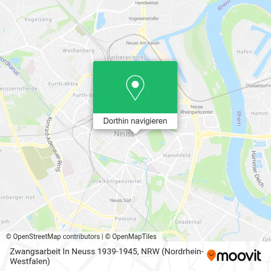 Zwangsarbeit In Neuss 1939-1945 Karte
