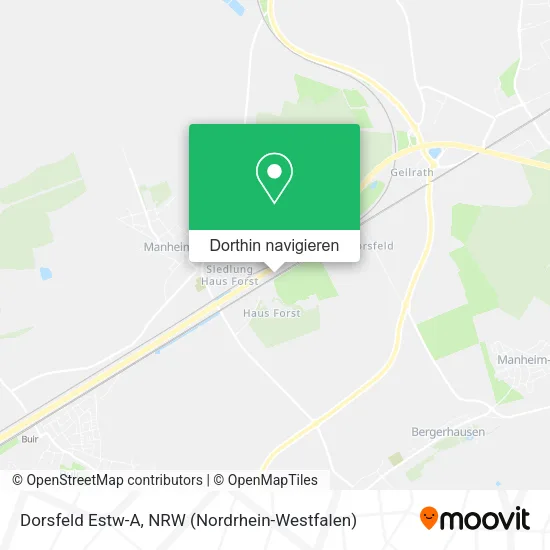 Dorsfeld Estw-A Karte