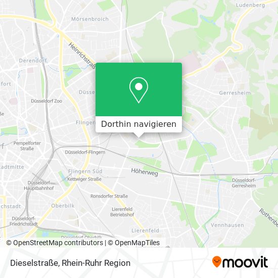 Dieselstraße Karte