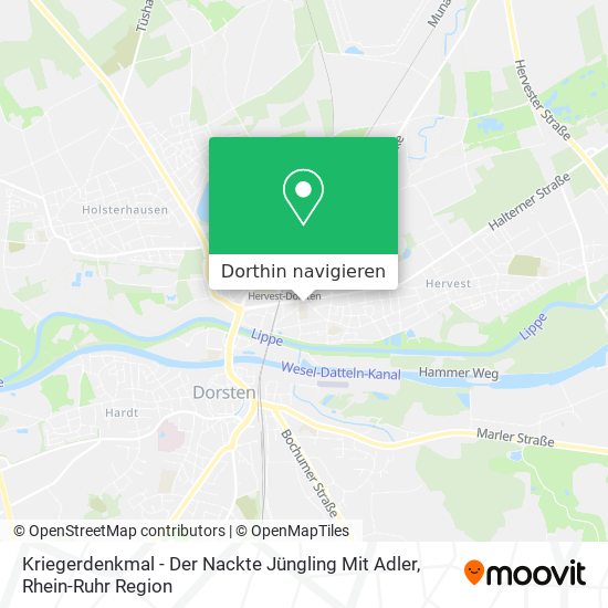 Kriegerdenkmal - Der Nackte Jüngling Mit Adler Karte