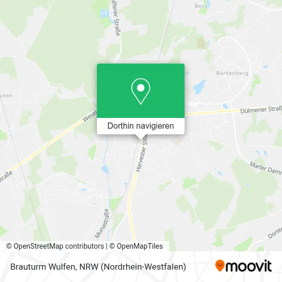 Brauturm Wulfen Karte