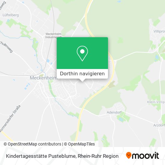 Kindertagesstätte Pusteblume Karte