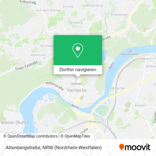 Attenbergstraße Karte