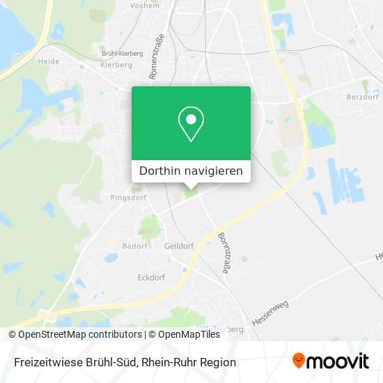 Freizeitwiese Brühl-Süd Karte