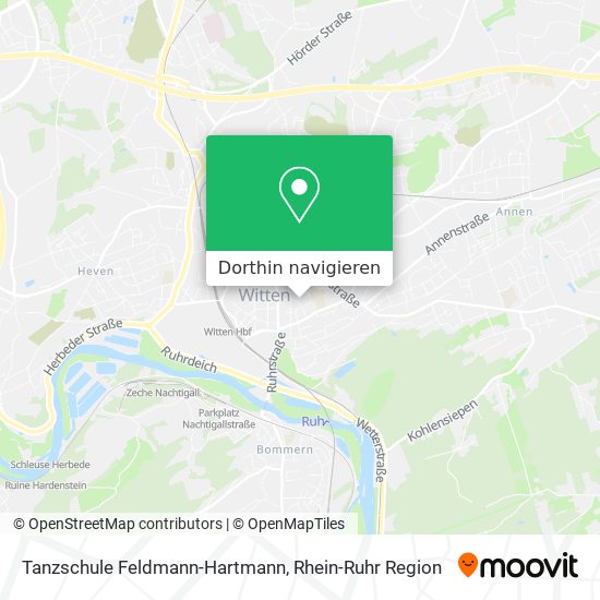 Tanzschule Feldmann-Hartmann Karte