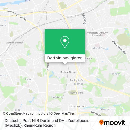 Deutsche Post Nl B Dortmund DHL Zustellbasis (Mechzb) Karte